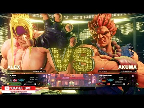 "Best Bout Replays"  SFV AE - WiiASE vs AngeryMojoSan  (1080pHD 60fps)