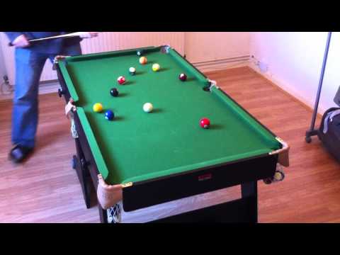 Snooker Table Folding 5ft Bce Riley Black