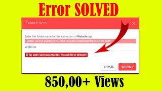 How to Solve Unzip Error in 000webhost | Tutorial4You | Latest