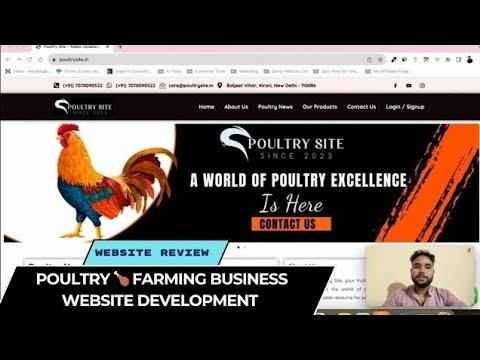 Poultry Farming Business Website — website by 24siteshop
