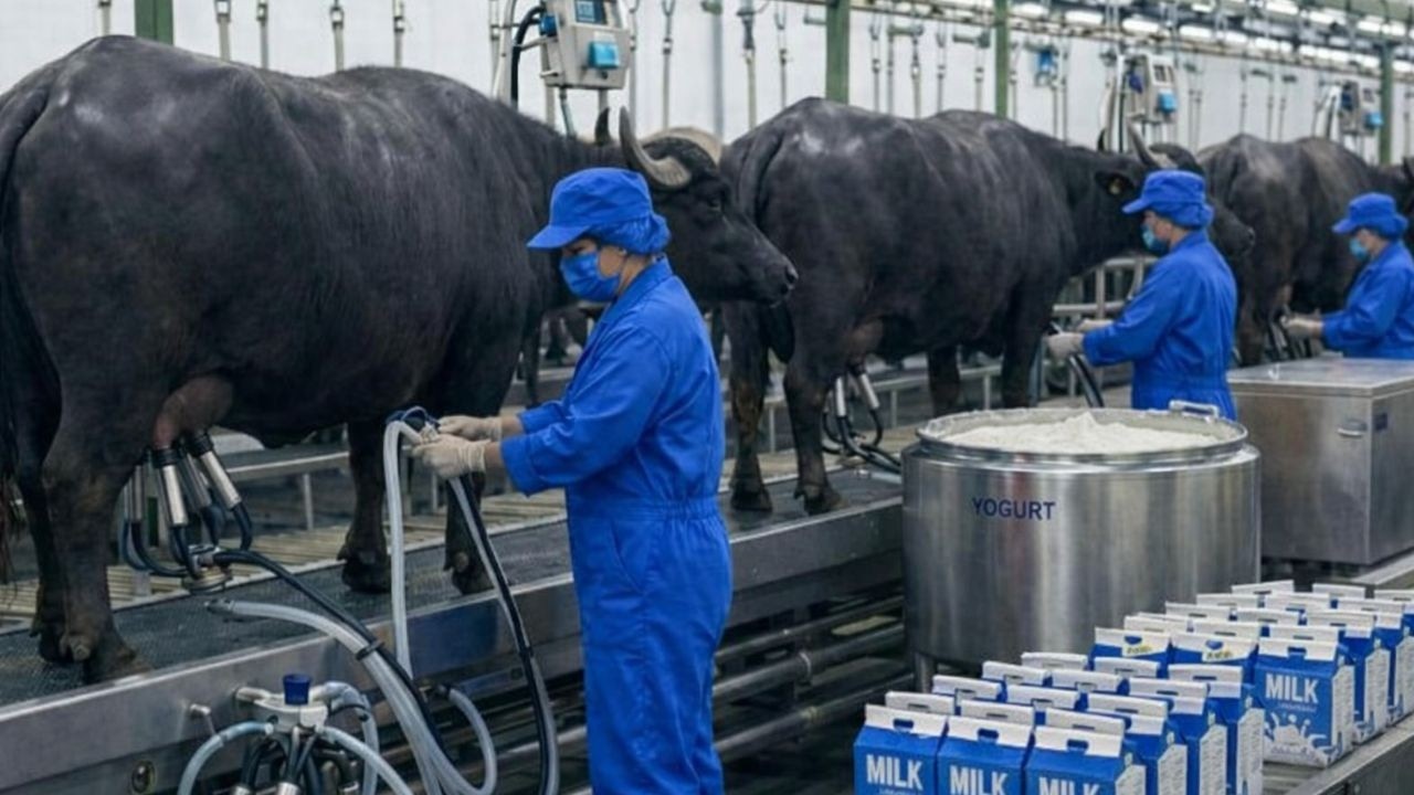 Inside Dairy Factory: How Cow Milk is Collected, Processed & Packed