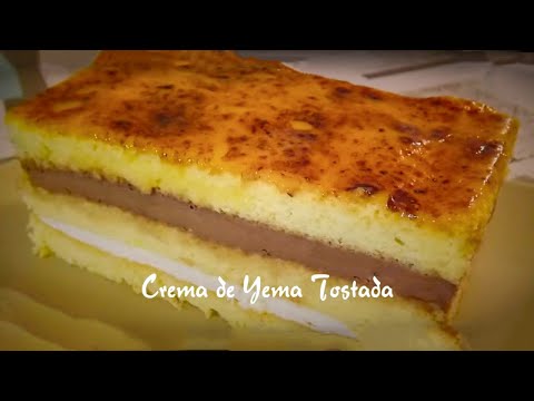 Cómo hacer CREMA DE YEMA TOSTADA receta fácil y rápida #200#