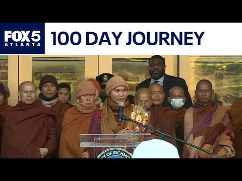 Buddhist Monks' "Walk for Peace" Hits Day 100 | FOX 5 News