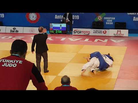 Cadet European Judo Cup - 2019 - GUGESHASHVILI, Nino (GEO) - KOMURCU, Yaren (TUR)