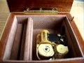 Italian Made Music Box With 18 Note Japanese Sankyo Movement Brahms Lullaby