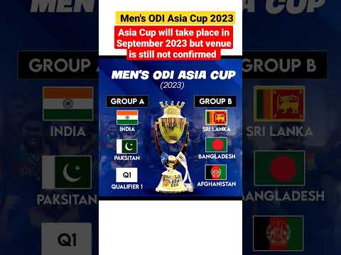 Men's ODI Asia Cup 2023 The rivals 🇵🇰 & 🇮🇳 are in the same group  with Qualifier 1 #asiacup2023 