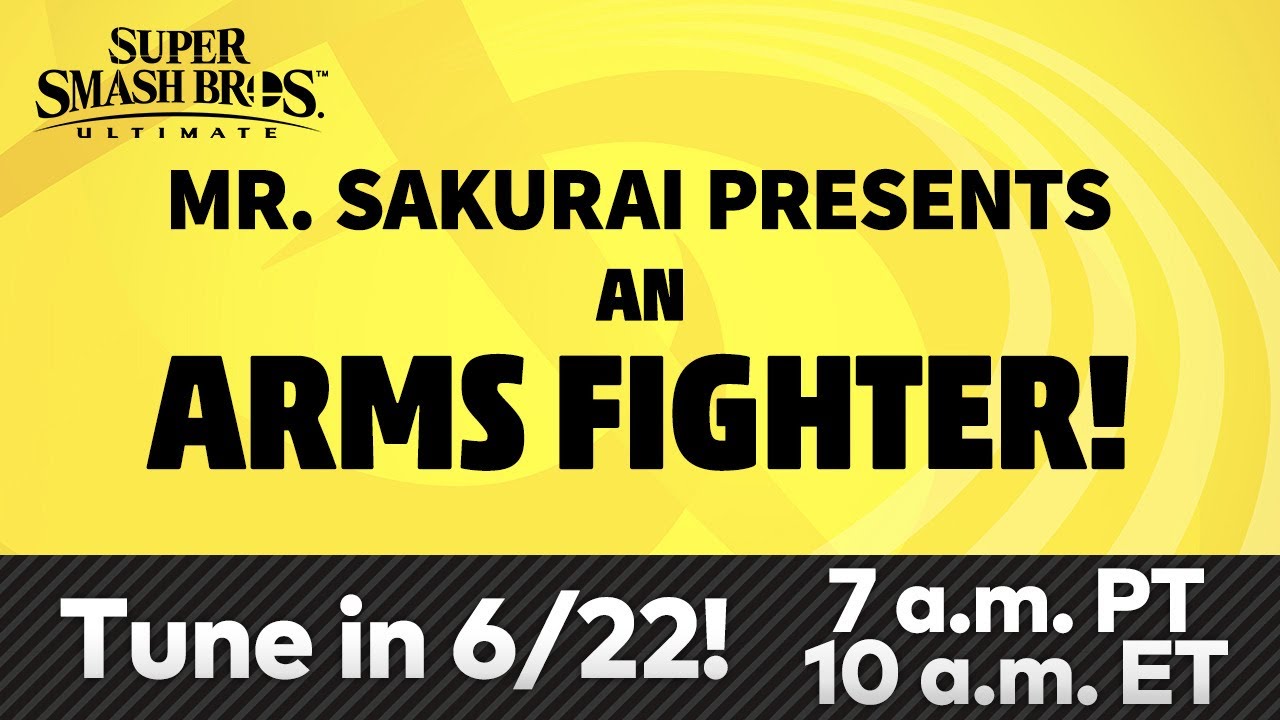 Super Smash Bros. Ultimate â€“ Mr. Sakurai Presents a Fighter from ARMS - YouTube