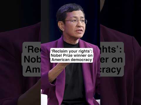 ‘Reclaim your rights’: Nobel Prize winner on American democracy