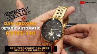 REVIEW DAN UNBOXING RIPCURL DETROIT AUTOMATIC GOLD | A3102-146