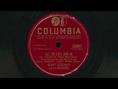1946 BENNY GOODMAN All The Cats Join In LIZA MORROW vocals - 78 RPM Record