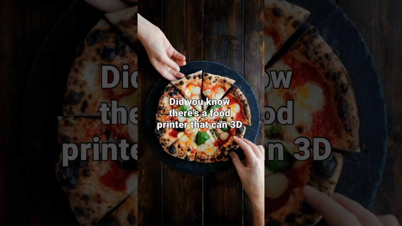 3D Printed Pizza? Download Your Dinner! 🍕 #FoodPrinter #TechTrends #PizzaLovers #FutureOfFood