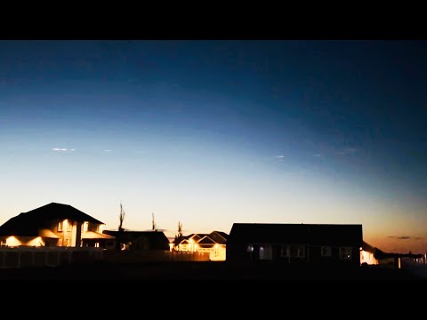 UFO? METEOR? STARLINK? ROCKET TANK RE-ENTRY?