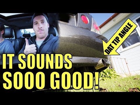 LEXUS IS200 CUSTOM EXHAUST - DYNOMAX DRONE FREE MUFFLER TEST