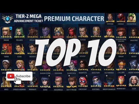 TOP 10 MEGA T2 TICKET CHARACTERS - WHY PREFER A PREMIUM & BUILDS /CTPS FOR ALL | Marvel Future Fight
