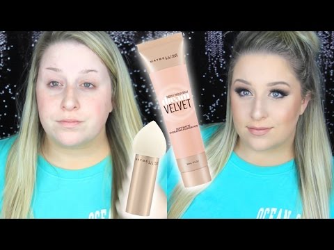 MAYBELLINE DREAM VELVET FOUNDATION + BLENDER REVIEW!!