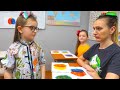 Sara invatatoare la scoala | Invatam culorile Compilare