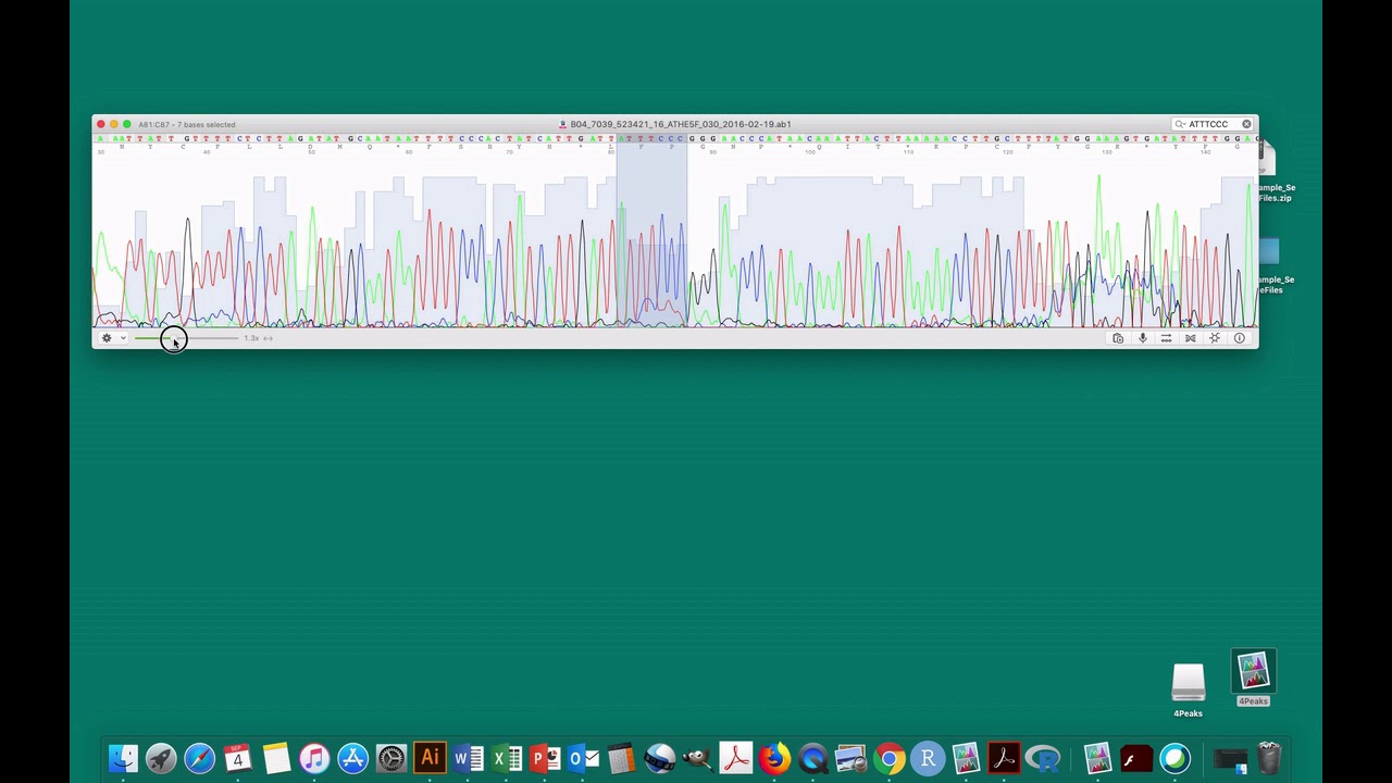 Sequence Analysis Protocol - Determine Genotype of CYP2C19  - Peaks Mac