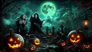 Best Relaxing Spooky Halloween 2025 🎃 The Haunted Pumpkin Village 👻 Halloween Music For Sleep
