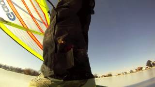 Cranberry Pond Ice Windsurfing 2014