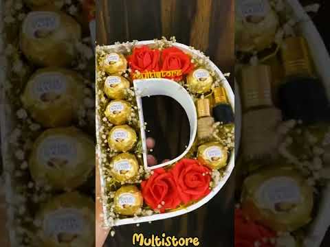 Engagement Hamper| Ferrero Rocher Hamper |Alphabet ''D'' #letter #hampers #shorts #craft #giftideas