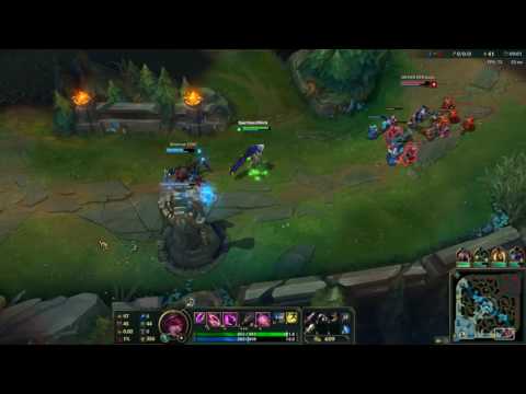 Xayah/Cho'gath vs Lucian/Bard botlane