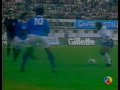 Recopa de Europa 1994/1995: Gloria Bistrita 2-1 Real Zaragoza (15/09/1994). Narración en español.