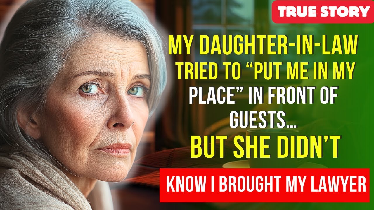 A TRUE STORY FROM GEORGIA  👩‍🦳💘 My daughter-in-law tried to “put me in my place” in front of guests…