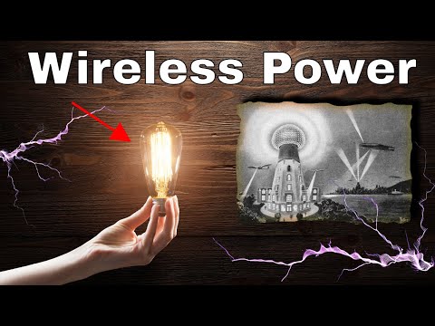 image-How did Tesla light bulb wirelessly?