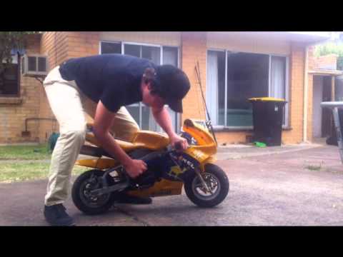 comment demarrer pocket bike