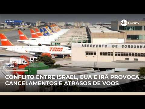 Guerra no Oriente Médio afeta voos em Guarulhos pelo 4º dia | #NewsPrimeiraEdição