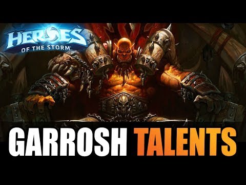 GARROSH - full abilities + talent info!! // Heroes of the Storm PTR