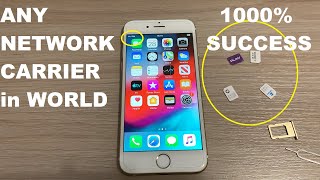 FREE!! Network Unlock iPhone Any Carrier/Sim in World 1000% Working