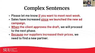 MGMT2020 W3D2b Compound and Complex Sentences