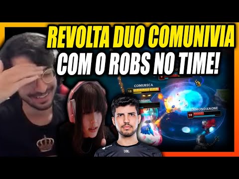 REVOLTA E COMUNIVIA DUO CAÍRAM COM O ROBS NO TIME DELES  NA RANKED
