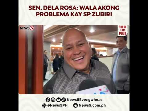 Sen. Dela Rosa, walang problema kay SP Zubiri sa gitna ng umuugong na kudeta