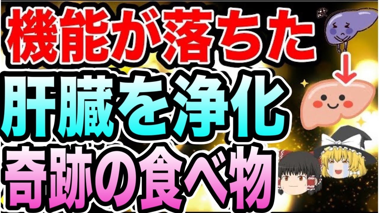 【ゆっくり解説】機能が落ちた肝臓を簡単に浄化させる！奇跡の食べ物とは？