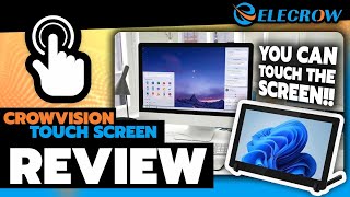 CrowVision 11.6" Touchscreen Review! Works With Raspberry Pi, Arcade Mods! Best IPS Panel!
