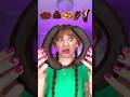 ASMR Emoji Eating Only Brown Food Mukbang Shorts