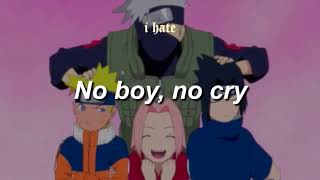 Download lagu STANCE PUNKS ; No boy, no cry『ノーボーイ・ノークライ』- sub. al español // lyrics || Naruto Op. 6 mp3
