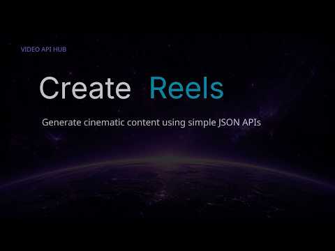 Video API Hub 공식 영상 미리보기