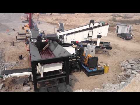 Construction waste recycling equipment installation