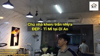 Chủ nhà khen trần đẹp