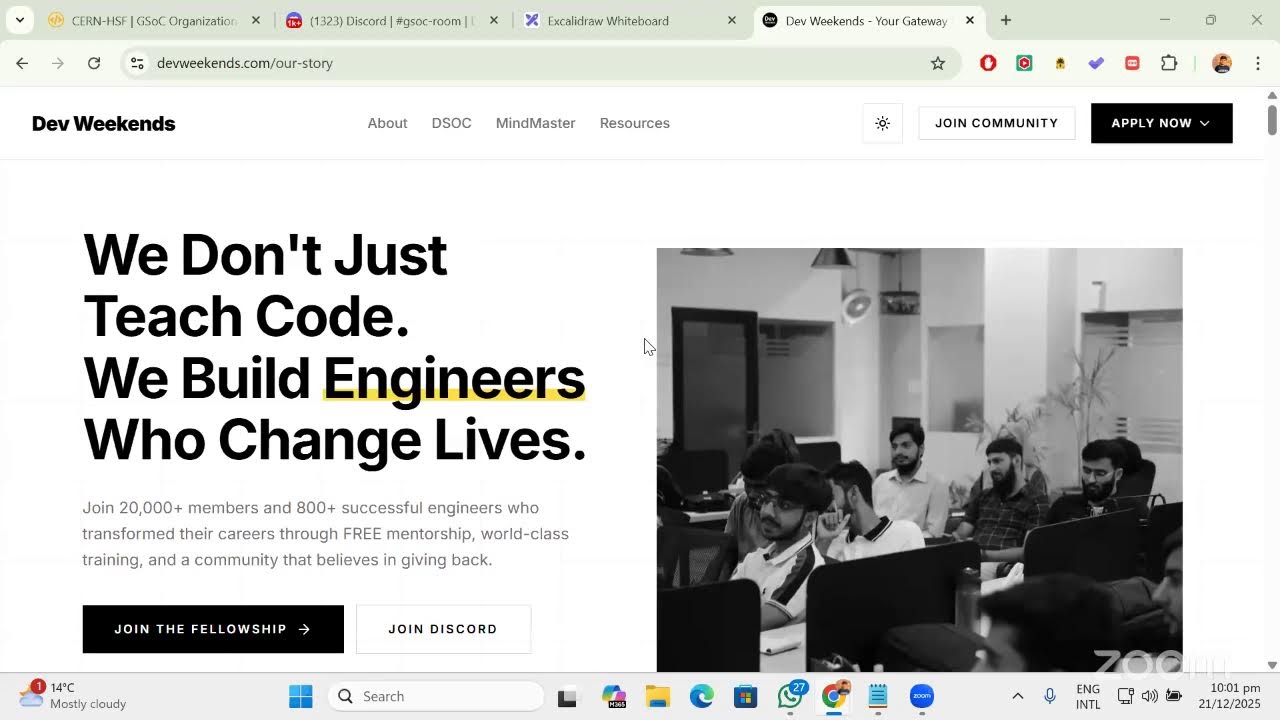 GSoC Meet - Dev Weekends