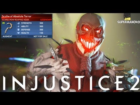 Legendary Scarecrow Nightmare! - Injustice 2 "Scarecrow" Legendary Gear Gameplay