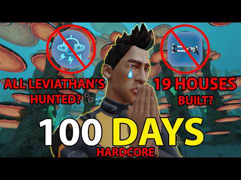 I Survived 100 Days in HARDCORE Subnautica with IMPOSSIBLE TASKS!