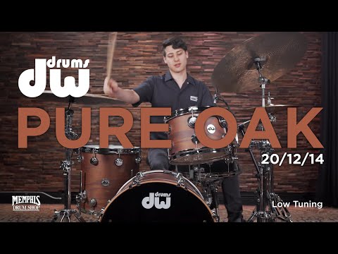 DW Collector's Series Pure Oak Drum Set 20/12/14 Walnut Stain (DW3PCCOLLOWSHS)