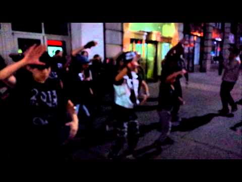 131116 Infinite New York Flash Mob - 3rd performance, part 2/5 (partial)