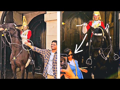 That is one of the reasons that tourists are no longer allowed to touch the horses at Horse Guards.