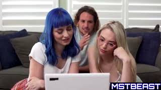 Teen Stepsis Gets Stepbro To Playing Her & Her Bestie - Brattysis (Family Strokes - Brazzers)