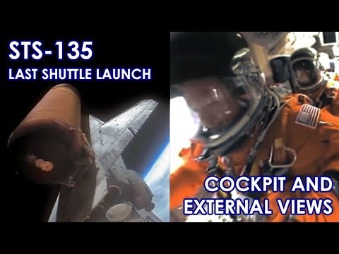 STS-135 - Cockpit during Launch - Last Shuttle Mission (2011/07/08)